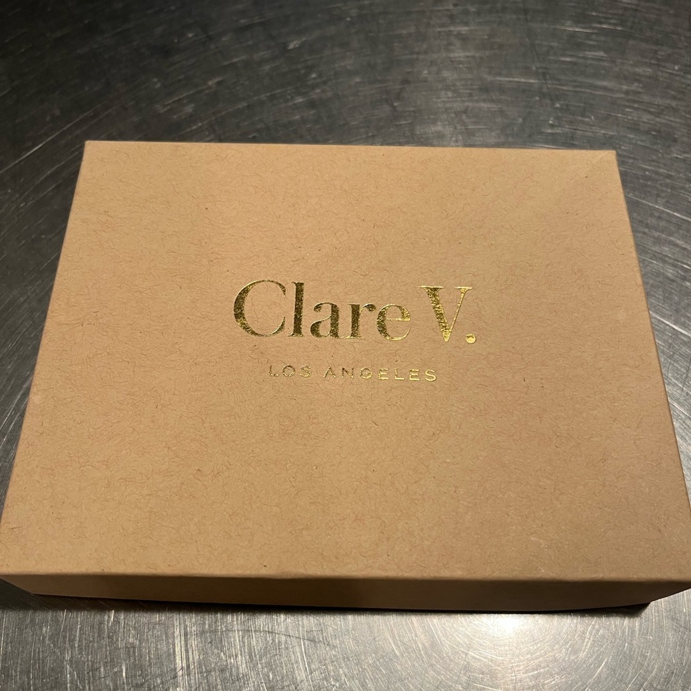 Brand new Clare V. Petite Pink fur mini clutch